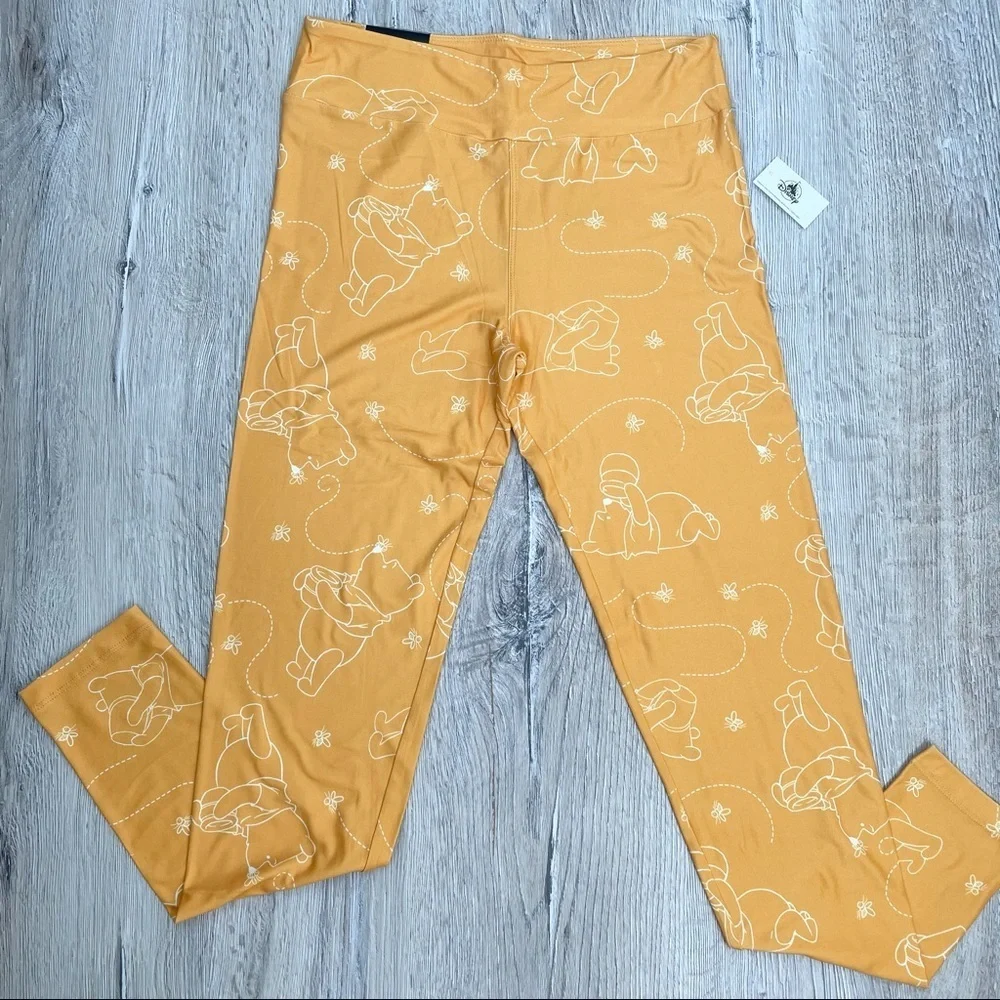 Disney Winnie The Pooh Yellow Leggings